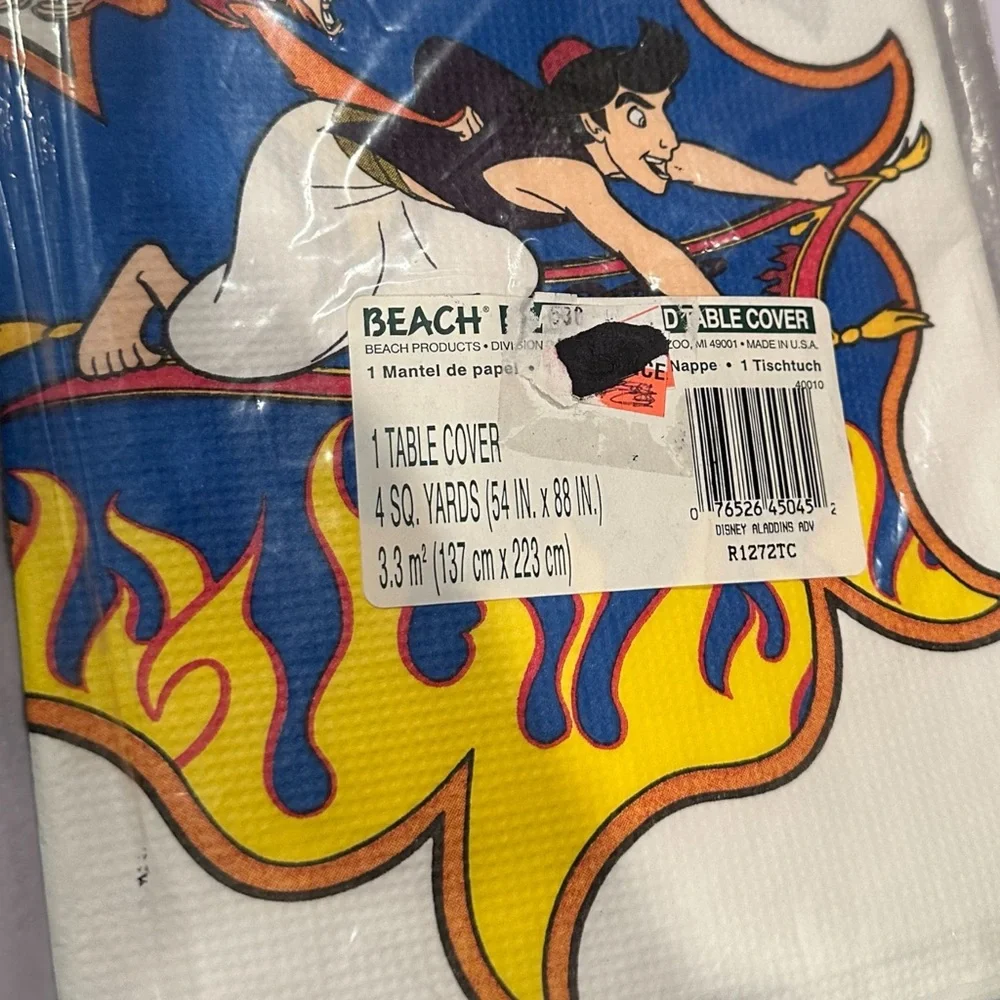 Disney Aladdin Table Cover with Vibrant Colors